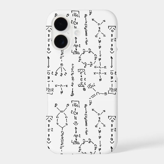 Chemical formulas iphone case (Back)