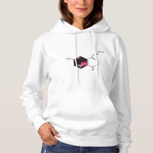 Chemical molecule with outer space view hoodie