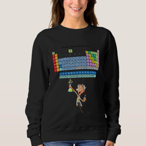 Chemical Periodic Table Of Elements  Graphic Desig Sweatshirt