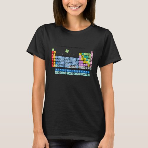 Chemical Periodic Table Of Elements  Graphic Desig T_Shirt