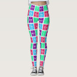 Chemical periodic table of elements: IAm CuTe Leggings<br><div class="desc">Chemical periodic table of elements" designs by EDDA Fröhlich / EDDArt | For more ideas and designs, feel free to write me an eMail: contact@eddart.de or have a look here: www.zazzle.de/eddartiful* and here, you can make your own word: www.zazzle.com/simply_ideas* | Word Example: IAm CuTe | A MUST HAVE for NERDS...</div>