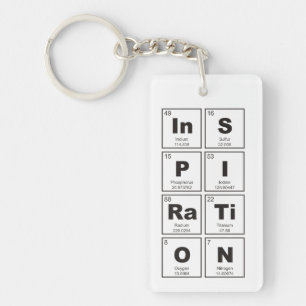 Chemical periodic table of elements: InSPIRaTiON Keychain