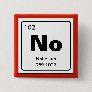 Chemical periodic table of elements: No Pinback Button