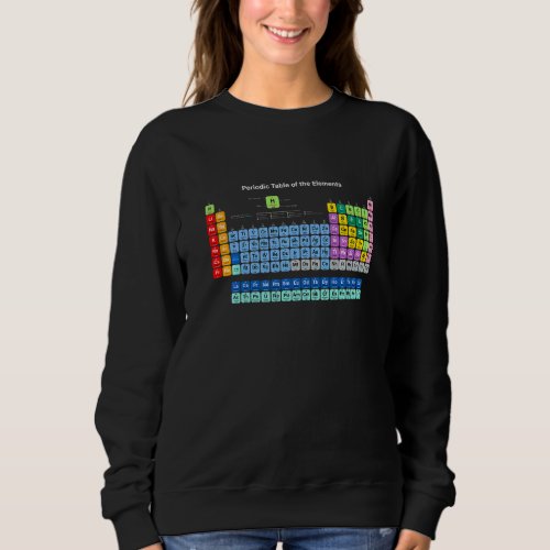 Chemical Periodic Table Of Elements Novelty Graphi Sweatshirt
