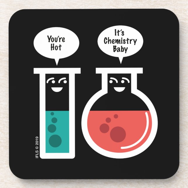 Chemical Reaction Beverage Coaster (Front)