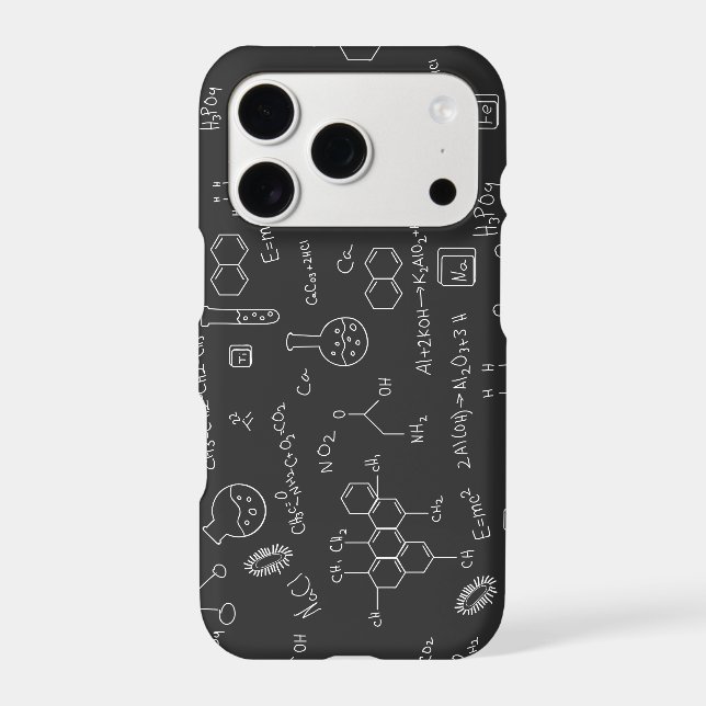 Chemical scribbles  iphone case (Back)
