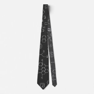 Chemical scribbles   neck tie