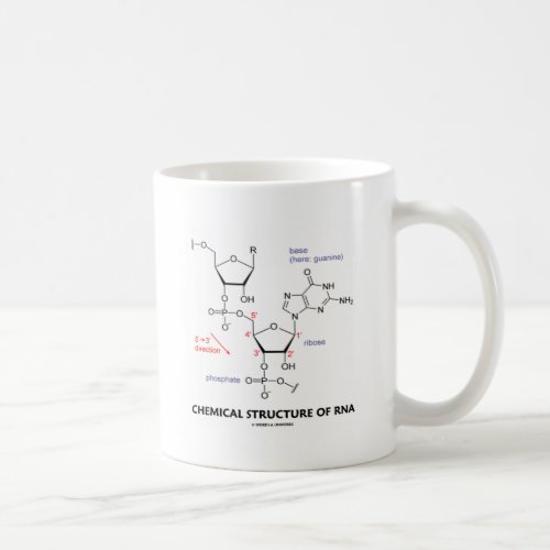 Chemical Structure Of RNA Molecular Structure Coffee Mug