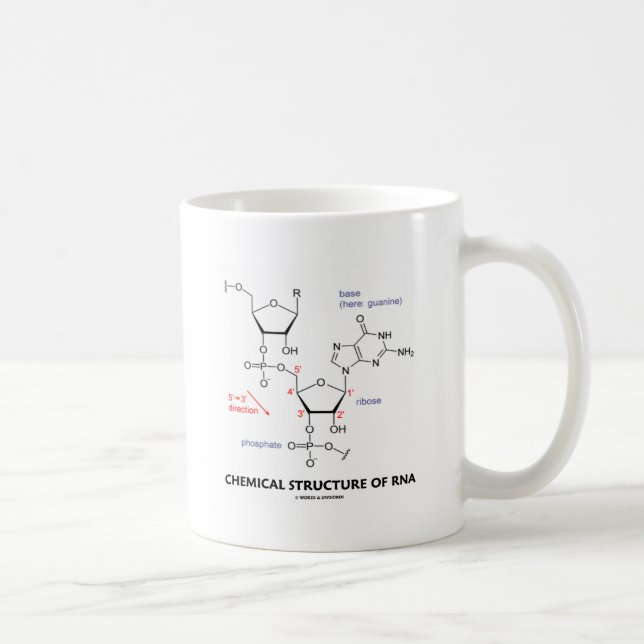 Chemical Structure Of RNA (Molecular Structure) Coffee Mug (Right)