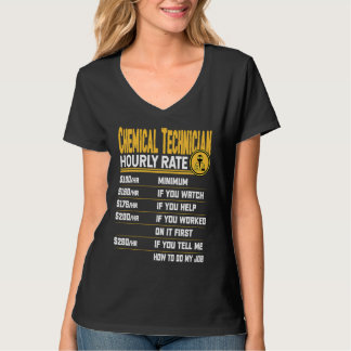 Chemical Technician Hourly Rate Chemist Lab Techn T-Shirt