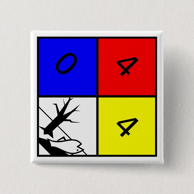 Chemical Warning Hazard to the Environment Button (Front)