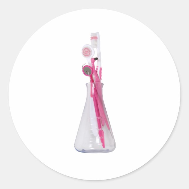 ChemicalDental071209 Classic Round Sticker (Front)