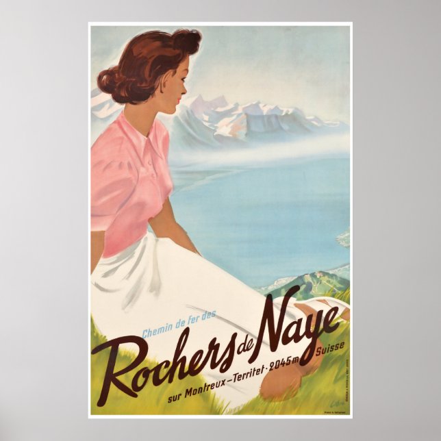 Chemin de Fer des Rochers de Naye, sur Montreux, Poster (Front)