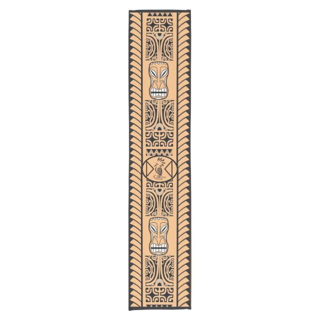 Chemin de table Tribal Ethnic Short Table Runner (Front)