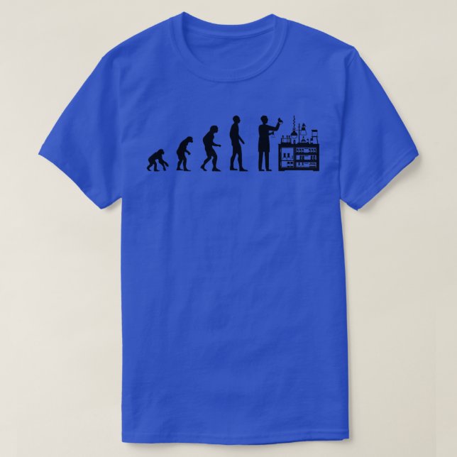 Chemist Evolution Science Student Chemistry Teache T-Shirt (Design Front)