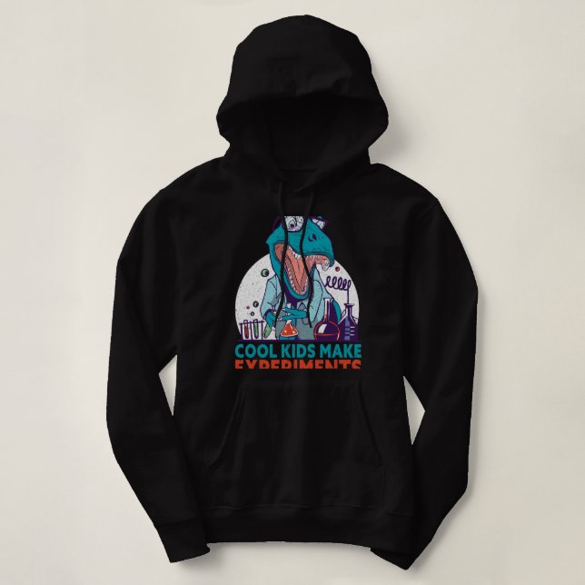 Chemist Job Cool Kids Make Experiments Chemist Sci Hoodie (Design Front)