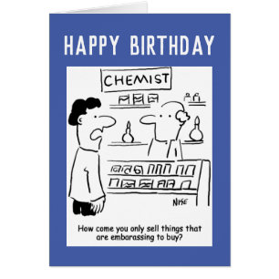 Chemist only sells embarrassing products cards