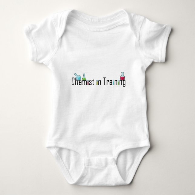 Chemist student chemistry kid baby bodysuit (Front)