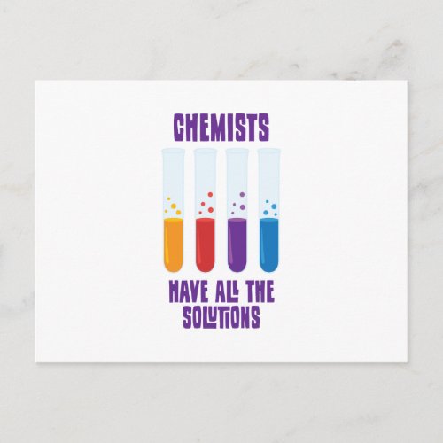 Chemist Test Tube Postcard