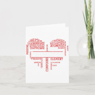 Chemist Valentines Day Gift Science Chemistry Card