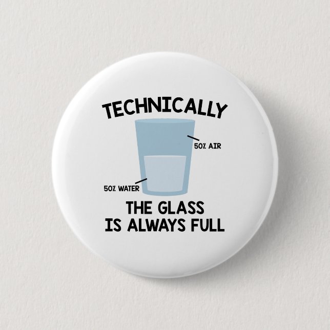 Chemist Water Chemistry Biochemistry Teacher Gift Button (Front)