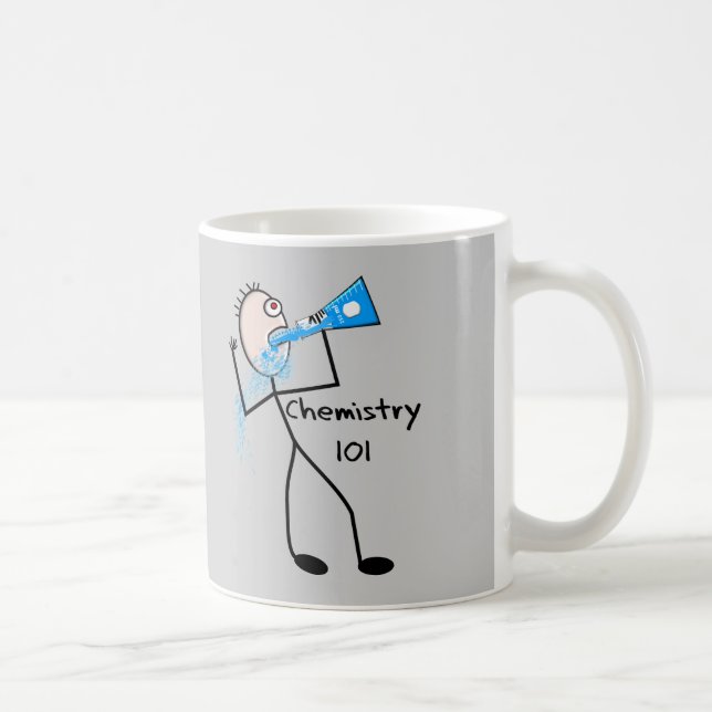 Chemistry 101  Stickman Design Funny Gifts Coffee Mug (Right)