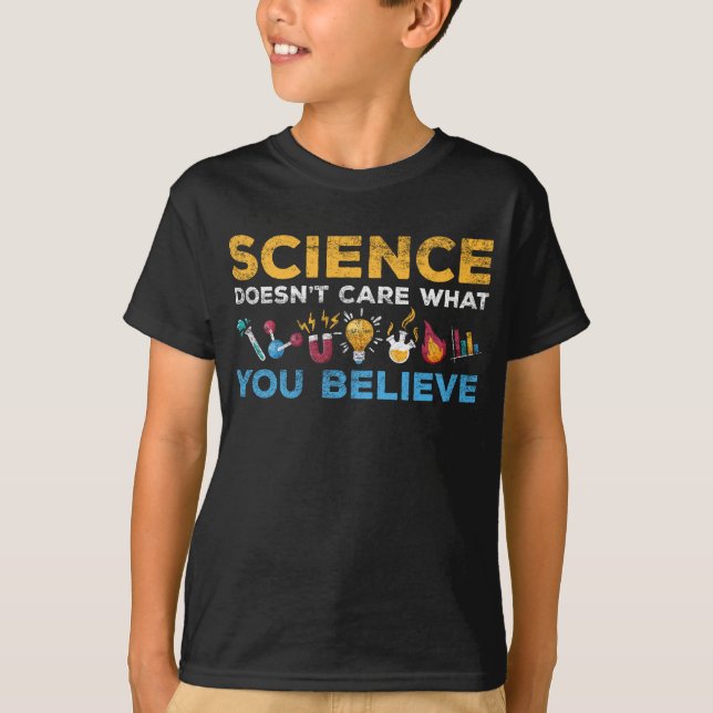 Chemistry and Physics Scientist Science Themed T-Shirt (Front)
