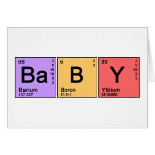 Chemistry Baby Cards