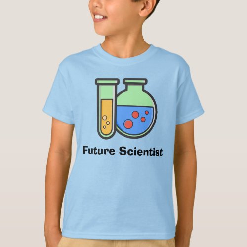 Chemistry Beakers Future Scientist Kids T_Shirt
