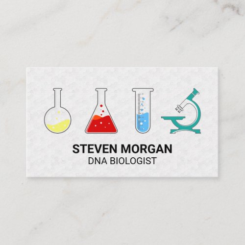 Chemistry Beakers  Microscope Business Card