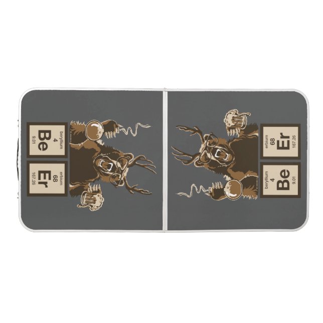 Chemistry bear discovered beer beer pong table (Top)