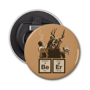 Chemistry bear discovered beer bottle opener