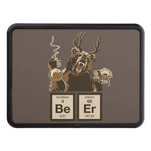 Chemistry bear discovered beer hitch cover