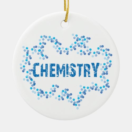 Chemistry Bubbles Ceramic Ornament
