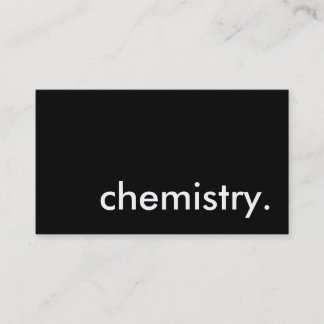 chemistry. business card