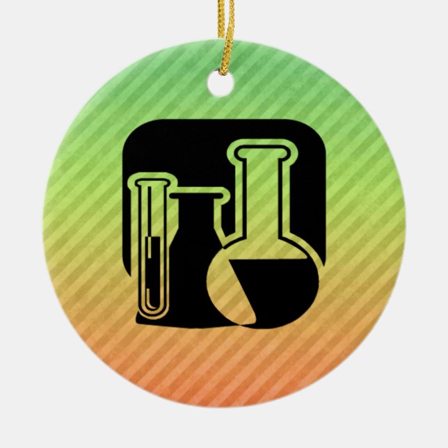 Chemistry Ceramic Ornament (Front)