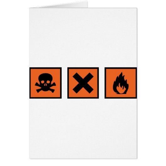 chemistry chemist signs cards (Front)