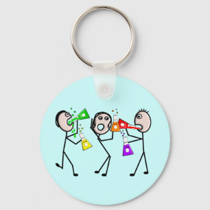 Chemistry/Chemists Stick People Gifts Keychain