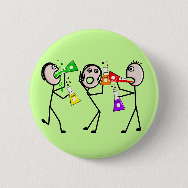 Chemistry/Chemists Stick People Gifts Pinback Button (Front)