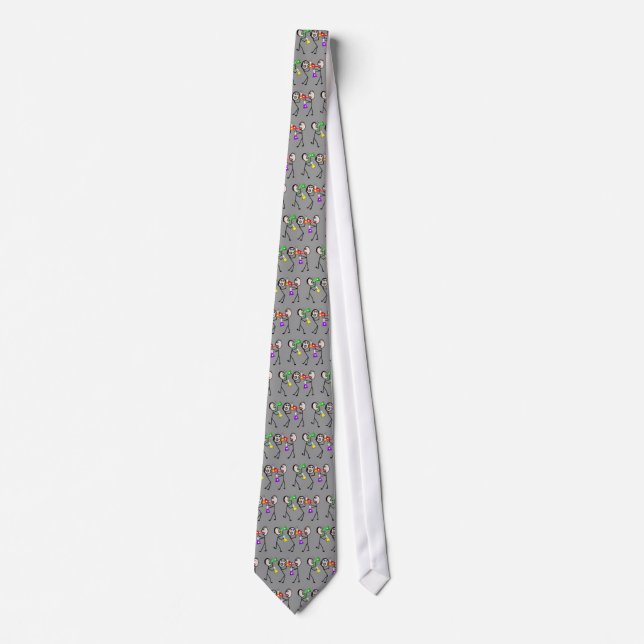 Chemistry/Chemists Stick People Gifts Tie (Front)
