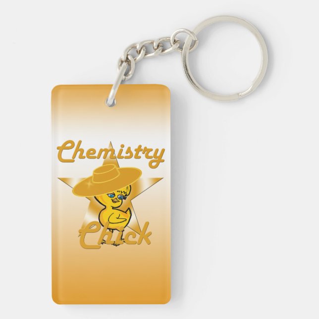 Chemistry Chick #10 Keychain (Back)