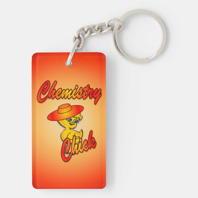 Chemistry Chick #5 Keychain (Back)