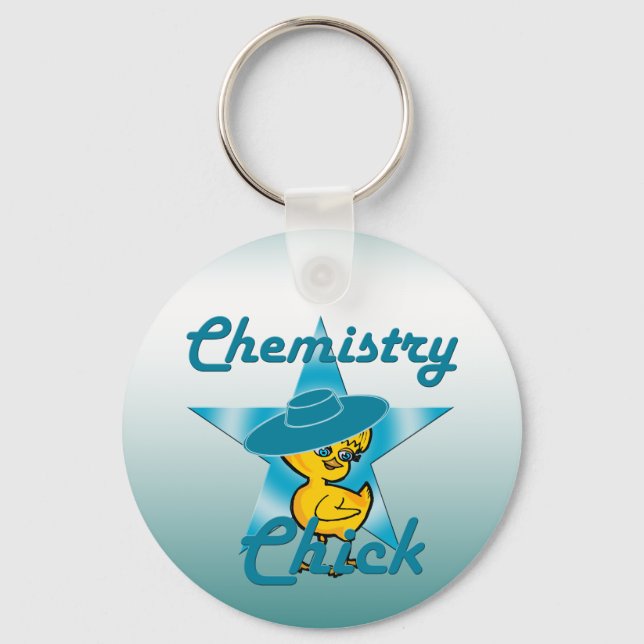 Chemistry Chick #7 Keychain (Front)