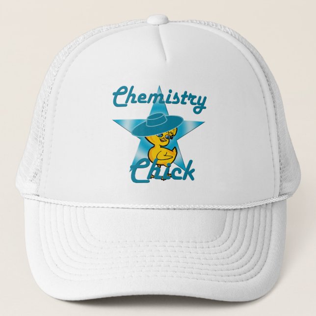 Chemistry Chick #7 Trucker Hat (Front)