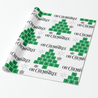 Chemistry Christmas Tree Wrapping Paper