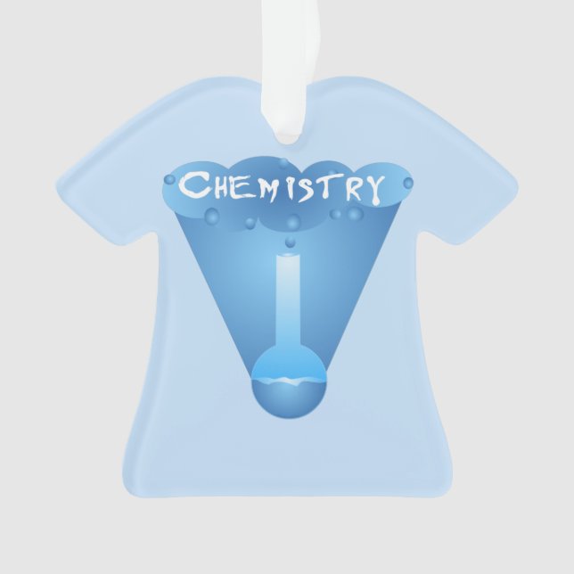 Chemistry Cloud Beaker Ornament (Front)