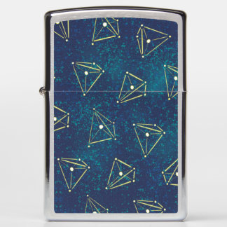 Chemistry Constellations Starry Sky Space Geometry Zippo Lighter