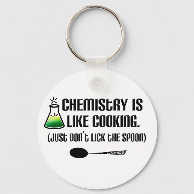 Chemistry Cooking Keychain (Front)