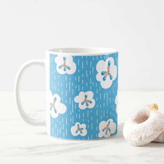 Chemistry Design With Clouds and Methane Molecules Coffee Mug