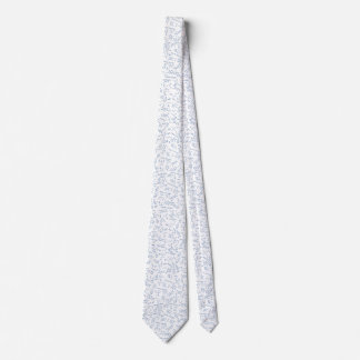 Chemistry diagram pattern blue neck tie